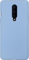 BMAX Siliconen hard case hoesje geschikt voor Oneplus 8 - Hard Cover - Beschermhoesje - Telefoonhoesje - Hard case - Telefoonbescherming - Blauw