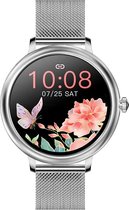 RPD Smartwatch Luxe 2 - Met Gratis Siliconen Band - Smartwatch Dames - Heren Smartwatch - Activity Tracker - Fitness Tracker - Met Touchscreen - Stalen band - Horloge - Stappenteller - Bloedd