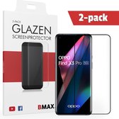 2-pack BMAX geschikt voor OPPO Find X3 Pro screenprotector van gehard glas - Beschermglas - Tempered Glass - Glasplaatje - Screenprotector