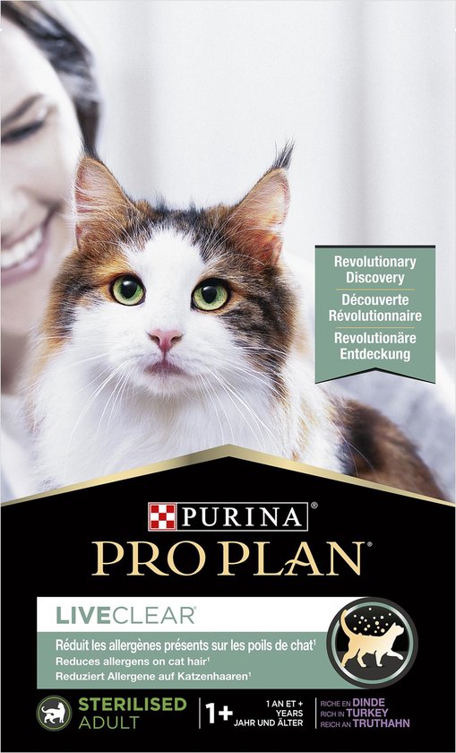 Pro Plan LiveClear Sterilised Adult - Kattenvoer Droogvoer - Kalkoen - 7kg