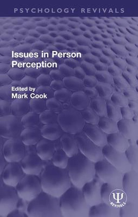 Psychology Revivals - Issues in Person Perception - cover