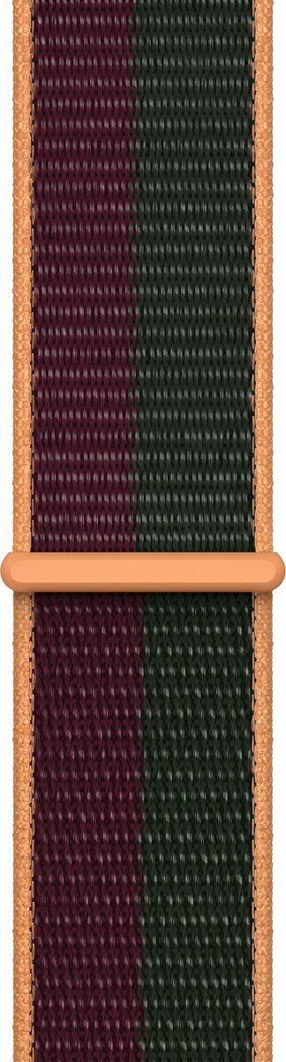 Apple Watch Sport Loop - 45 mm - Dark Cherry/Forest Green - Regular - voor Apple Watch SE/5/6