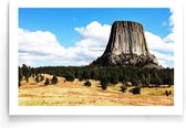 Walljar - Devils Tower - Muurdecoratie - Poster