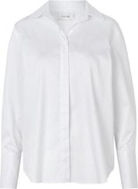 Levete Room Blouse Lr Isla Solid 7 Blouse 900040 L100 White Dames Maat - S