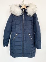 Winterjas - Midnightblue - Pufferjas - met Bontkraag