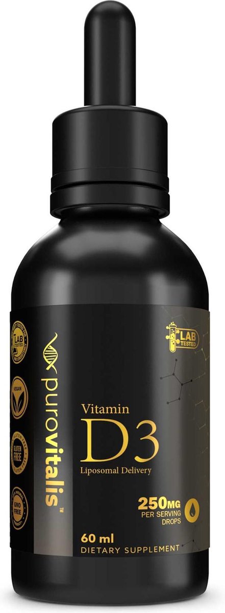 D3 vitamine liposomale Druppels - 2x 60ml - 1000iu