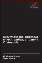 Aktywnośc biologicznain vitro A. indica, C. limon i C. sinensis.