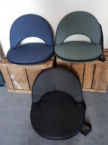 Relaxseat- campingstoelen- zwart- verstelbaar-licht-compact