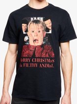 Home Alone Merry Christmas Ya Filthy Animal Zwart T-Shirt - S