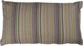 Hoyz | Kussen Spring Stripe Taupe-Groen | 30 X 50 | Sierkussen Voor Woonkamer Of Slaapkamer