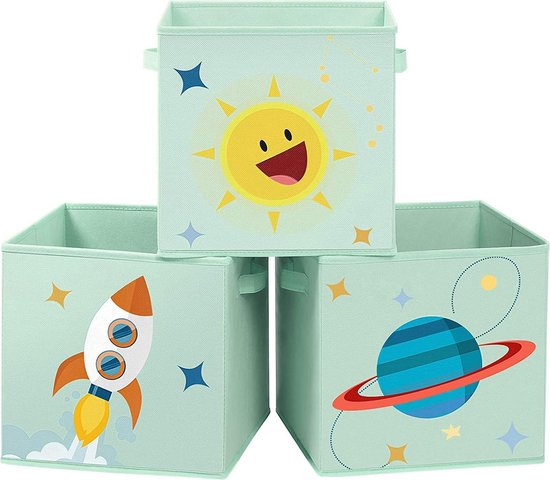 ARTECSIS Set Van 4 Minibox Opbergboxen 11L - Stapelbaar Stevig Plastic Blauw