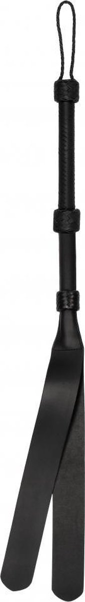 Heavy Duty Double Tailed Whip Flogger - Black