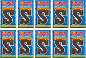 Tony Chocolonely Sinterklaas Letterreep Puur Pepernoot - S - 10 stuks van 180 gram | Fairtrade Sint Chocolade