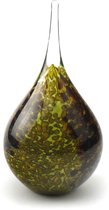 Kristalglas Mini Druppel Handgeblazen - Urn Voor As - 50 Ml - Nature Ondoorschijnend (gratis Vullen & Sluitplaatje) Urnen Ambachtelijk