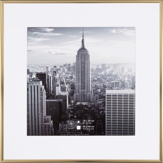 Fotolijst - Henzo - Manhattan - Fotomaat 40x40 cm - Goud