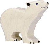 Ours polaire Holztiger, petit, tête relevée