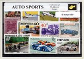 Autosport – Luxe postzegel pakket (A6 formaat) : collectie van 50 verschillende postzegels van autosport – kan als ansichtkaart in een A6 envelop - authentiek cadeau - kado - gesch