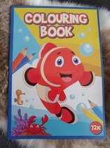Colouring book zee dieren, 72 kleurplaten