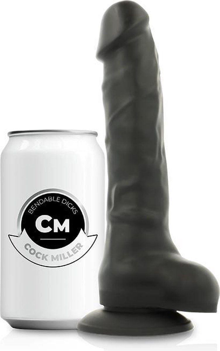Goedkoopste COCK MILLER | Cock Miller Silicone Density Cocksil Articulable Black 18 Cm