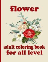flower adult coloring book for all level