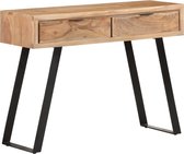 Sidetable 100x35x76 cm massief acaciahout met levende randen