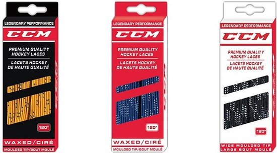Lacets en cire CCM Proline Zwart 244