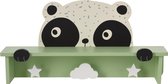 Kapstok voor kinderen panda - Groen - 44 X 95 X 22 cm