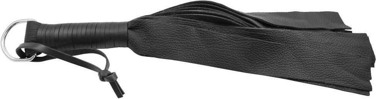 Goedkoopste XX-Dreamtoys – leren zweep met 12 banden – zwart