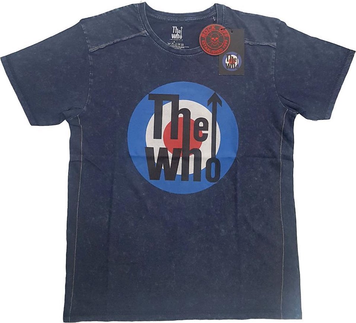 Afbeelding van product Rock Off  The Who Heren Tshirt -M- Target Logo Blauw  - maat M