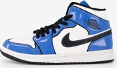 Nike Air Jordan 1 Mid SE, Signal Blue/Black-White, DD6834 402, EUR 44