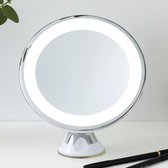 Pauleen Make-Up Spiegel met LED-verlichting - Met zuignap - 10x zoom