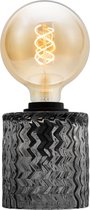 Pauleen Crystal Smoke Tafellamp - E27 - 20W - Zwart Rookglas