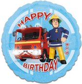 Fireman Sam Helium Balloon Happy Birthday 43cm vide