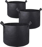 Repus Planten groeizak 60 CM Set 2 stuks |60x40 cm|30 Gallon |Groeipot |Kweekzak |Plantenzak |Plantenbak |Growbag |Trendy |Plantentas |Duurzaam |Herbruikbaar | Bloempot |Tuinieren