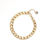 Go Dutch Label Armband schakel 6mm Goud B1858-2