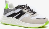 Blue Box dames dad sneakers neon - Wit - Maat 41