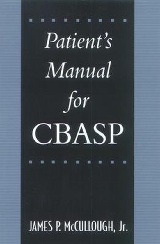 Patient'S Manual For Cbasp - cover