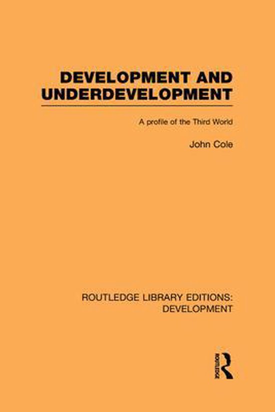 Development and Underdevelopment 9780415602044 John P. Cole Boeken