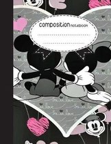 Composition Notebook, 8.5 x 11, 110 pages: Lovely Mickey