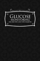 Glucose Monitoring Log for Type 1 and Type 2 Diabetes