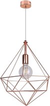 Verstelbare loft hanglamp in de kleuren koper en goud