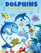 Dolphins Coloring Book For Kids