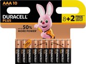Duracell Plus Power AAA 10 Pack (8+2)
