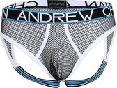 Andrew Christian Almost Naked Retro Mesh Jock - Maat M - Zwart - Heren Jockstrap - Mannen Ondergoed