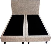 Bedworld Boxspring 140x190 - Stevig - Waterafstotend grof - Donker beige (P80)