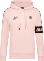 malelions sport hoodie rose met donkergrijs maat xxl