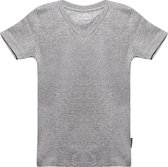 Claesen's® - Jongens T Shirt Grijs - Grey Melee - 95% Katoen - 5% Lycra