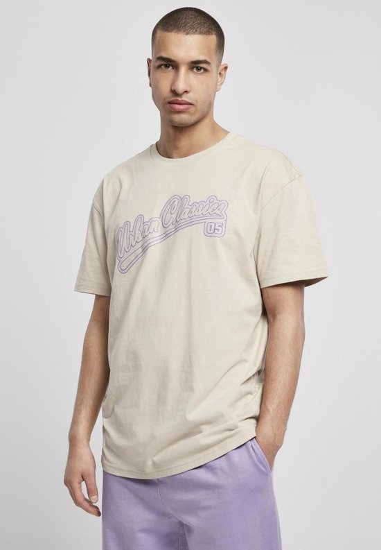 Urban Classics - Baseball Heren T-shirt - 5XL - Creme