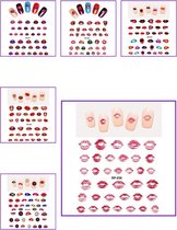 Nagel Sticker Set Lippen (150 stickers)