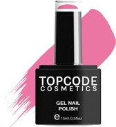 Roze Gellak van TOPCODE Cosmetics - Persian Pink Shine - TCKE20 - 15 ml - Gel nagellak Nagellak Roze gellac